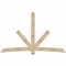 Ekena Millwork Alberta Rough Sawn Timber Gable Bracket, Douglas Fir, 108"W x 68"H x 4"D x 6"F, 15/12 Pitch GBW108X68X0406ALB00RDF - alternate 1